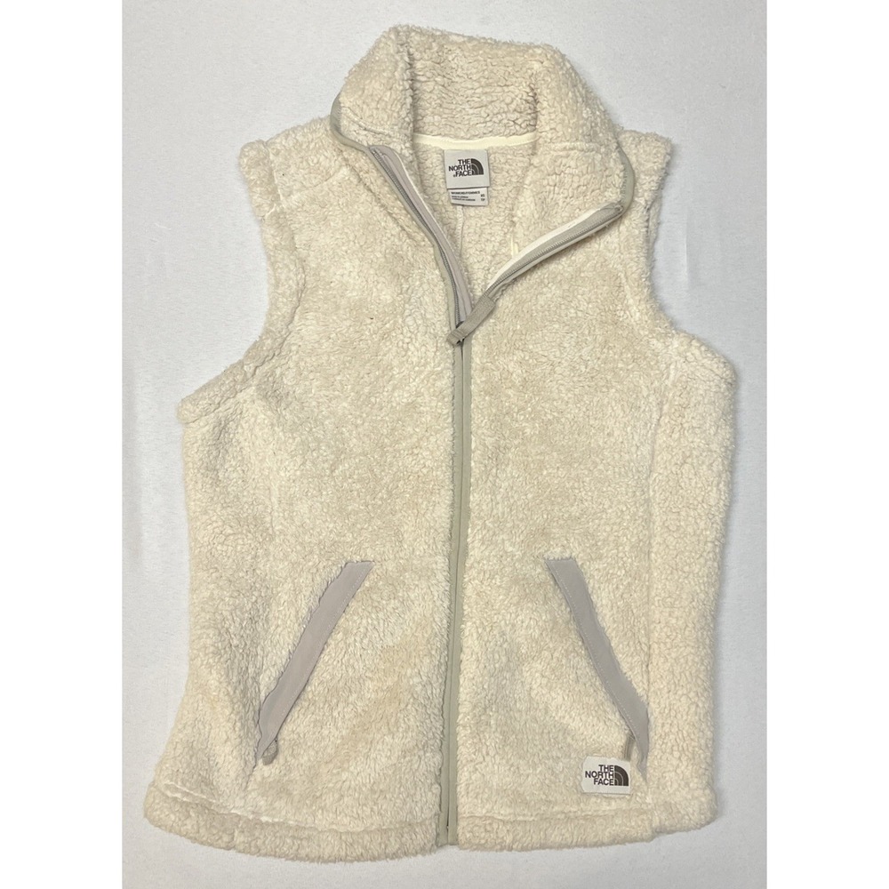 The North Face Campshire Fleece Vest Women's Size XS Cream Fleece Outdoor Hiking